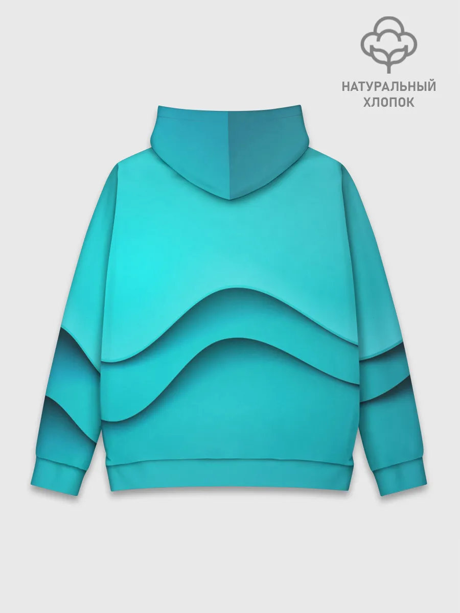 Худи мужской база хлопок / Волна