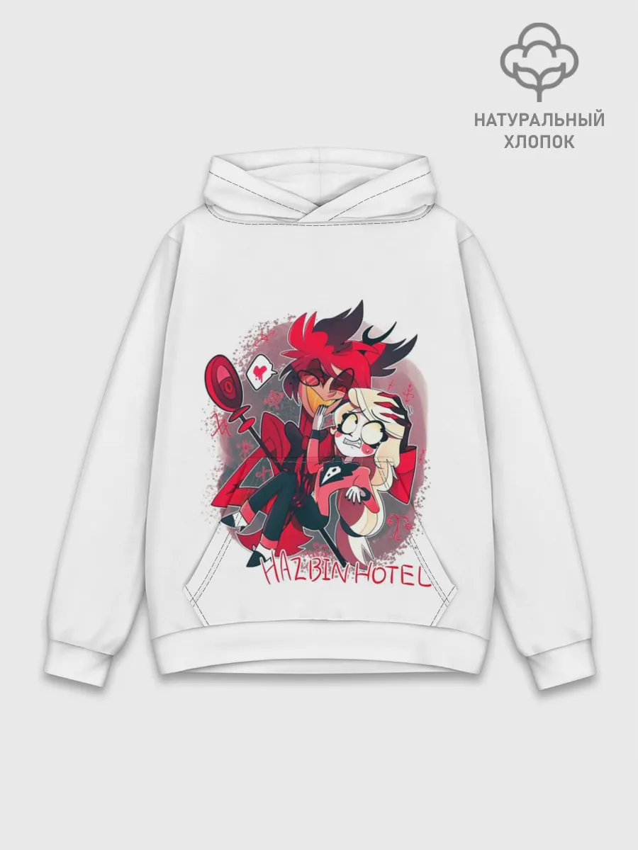 Худи мужской база хлопок / Hazbin Hotel