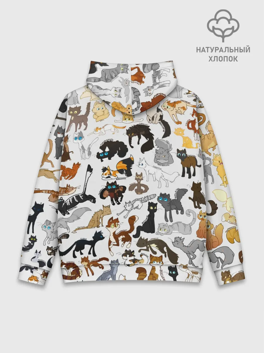 Худи мужской база хлопок / Котоколлаж 03