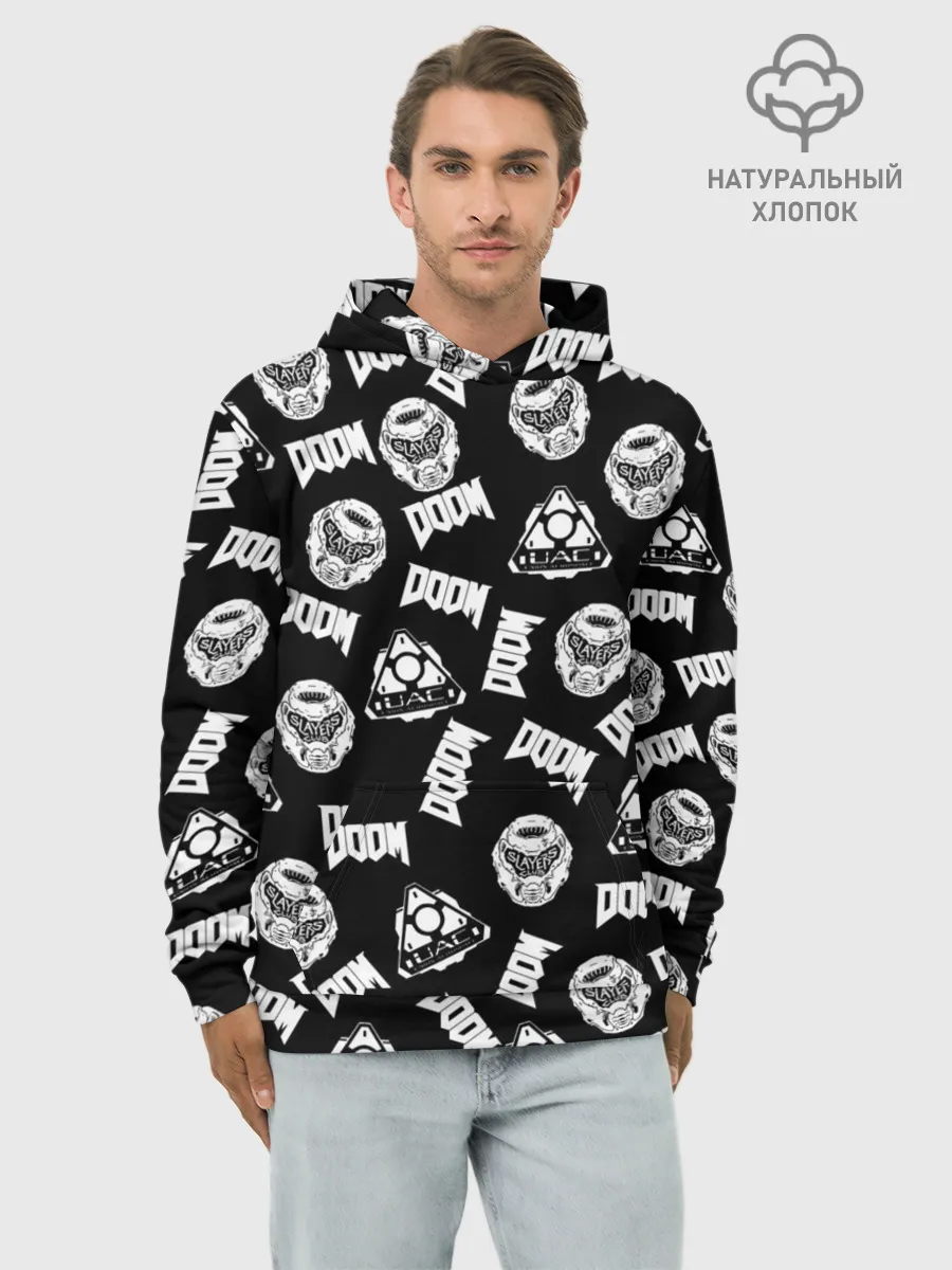 Худи мужской база хлопок / Doom Eternal