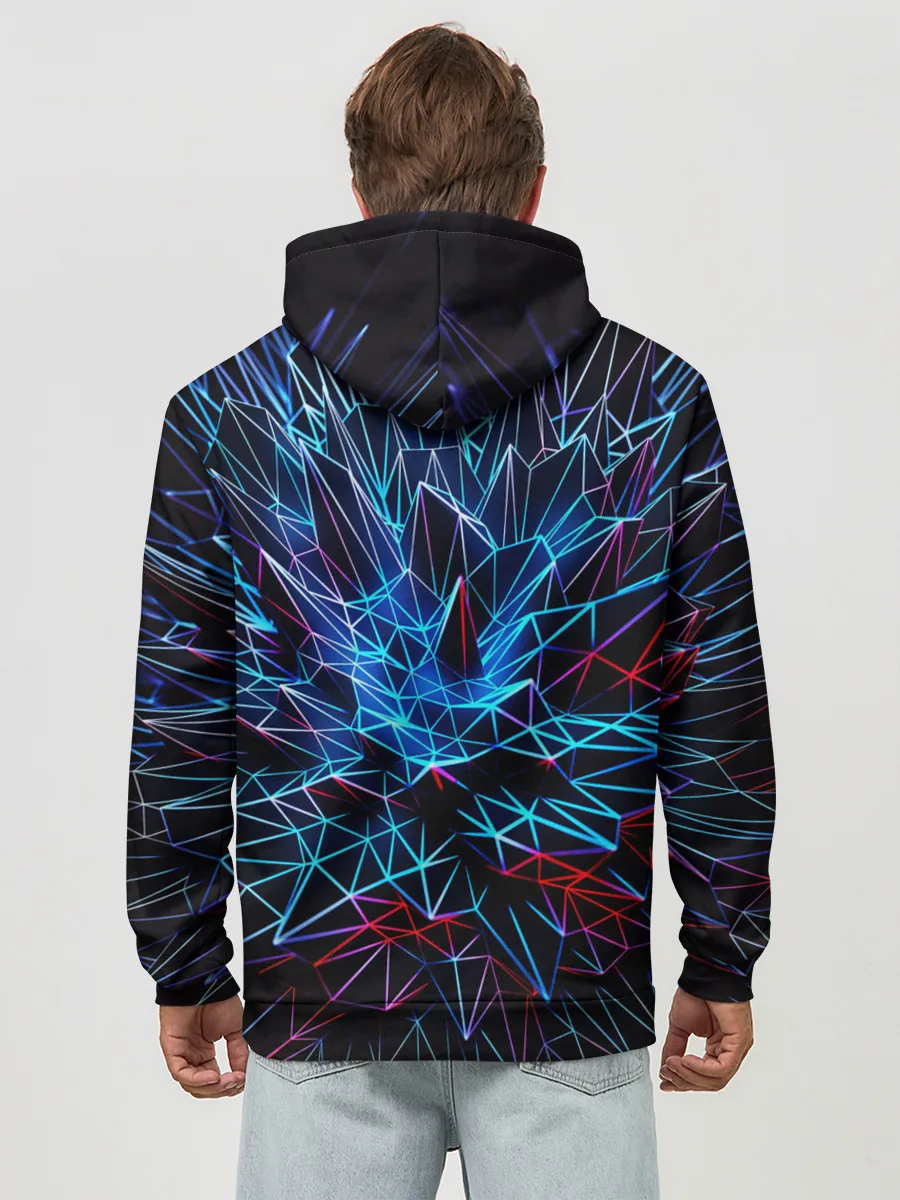 Худи мужской база хлопок / NEON GEOMETRY