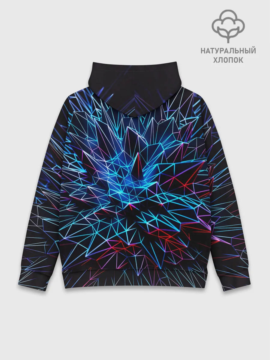 Худи мужской база хлопок / NEON GEOMETRY