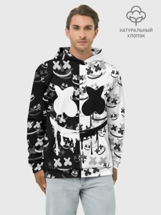 Худи мужской база хлопок / Fortnite & Marshmello