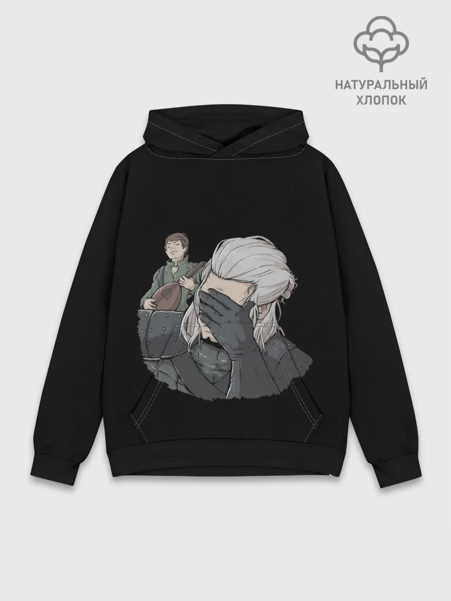 Худи мужской база хлопок / The Witcher Facepalm