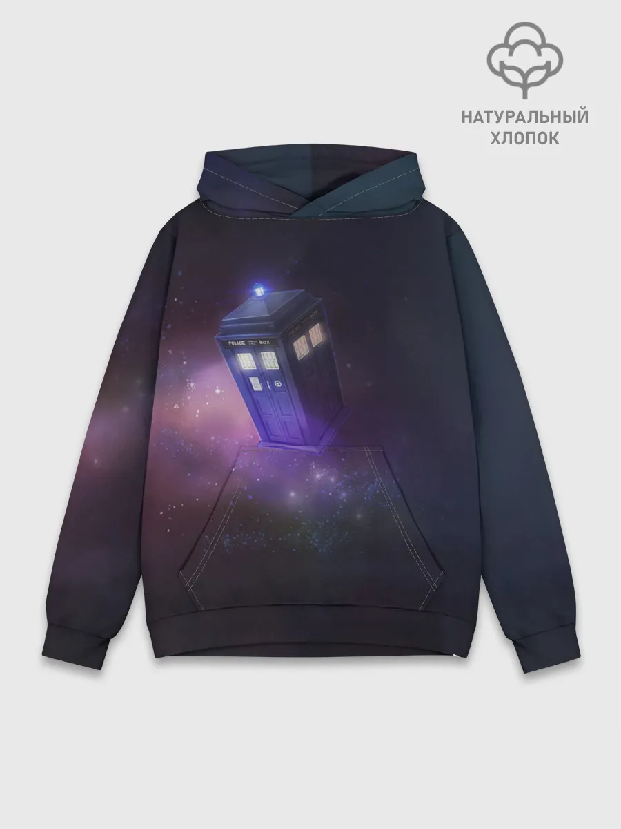 Худи мужской база хлопок / TARDIS