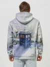 Худи мужской база хлопок / ТАРДИС В СНЕГУ