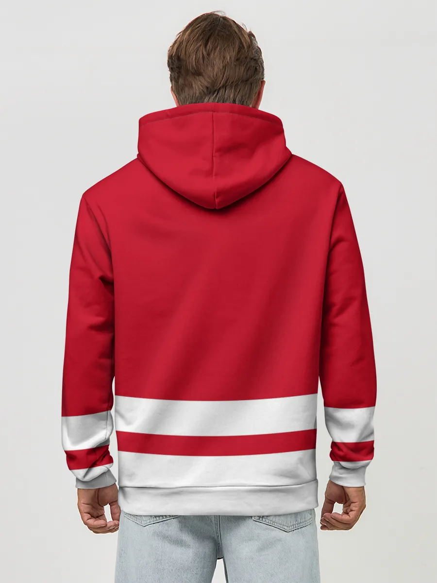 Худи мужской база хлопок / Детройт Ред Уингз