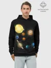 Худи мужской база хлопок / Солнечная Система