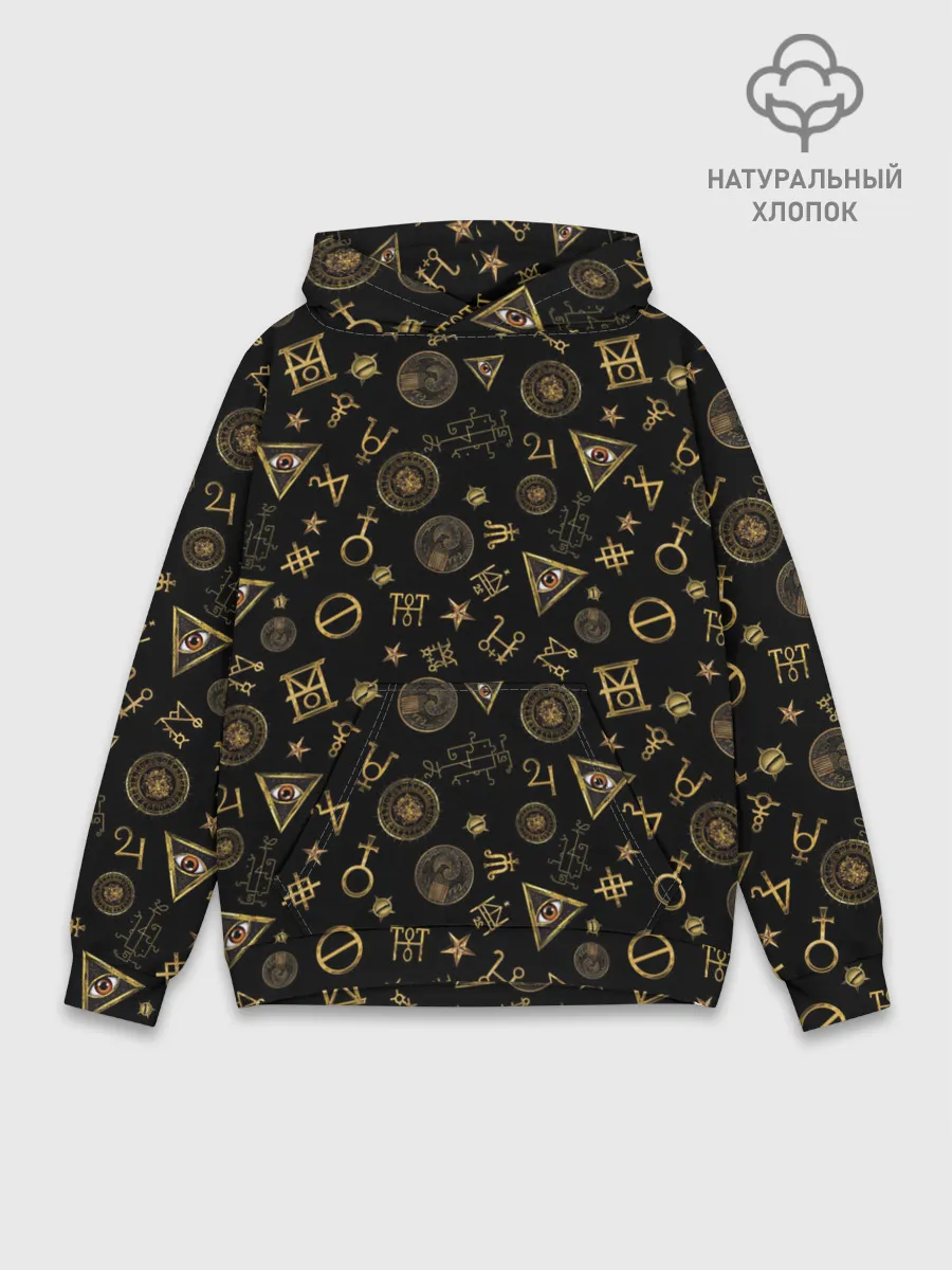 Худи мужской база хлопок / M.A.C.U.S.A. print