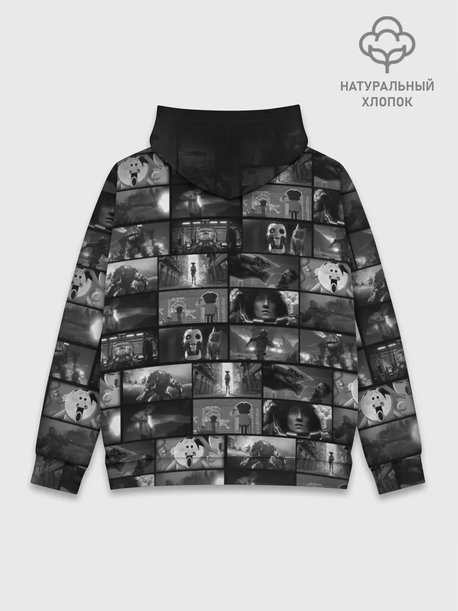 Худи мужской база хлопок / LOVE DEATH ROBOTS