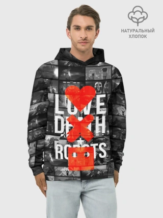 Худи мужской база хлопок / LOVE DEATH ROBOTS