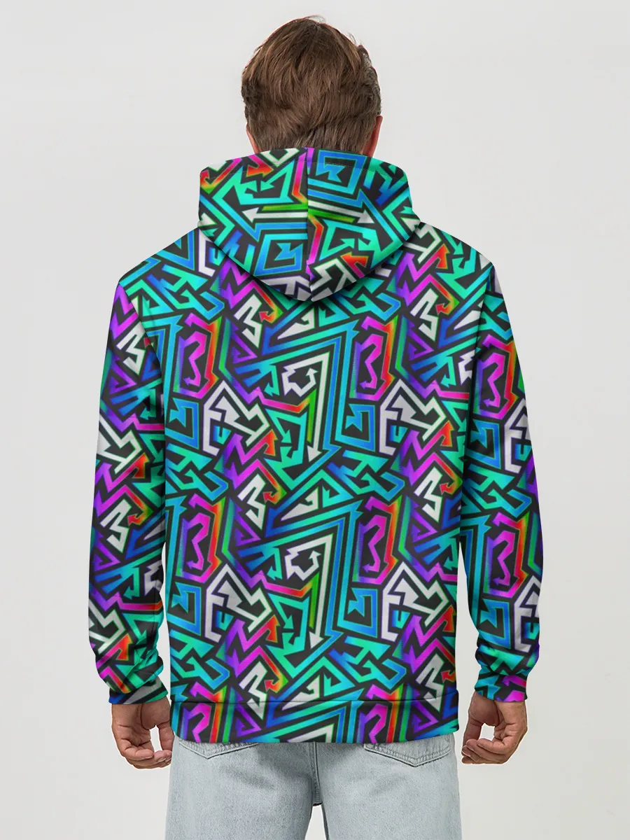 Худи мужской база хлопок / ГРАФФИТИ