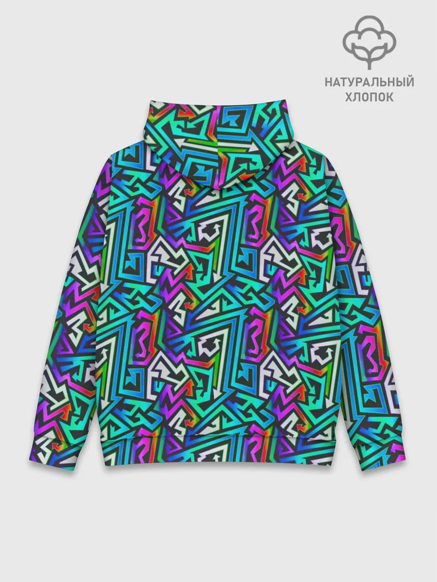 Худи мужской база хлопок / ГРАФФИТИ