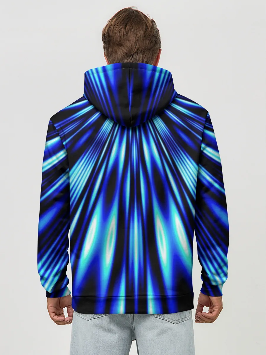 Худи мужской база хлопок / Световые Лучи