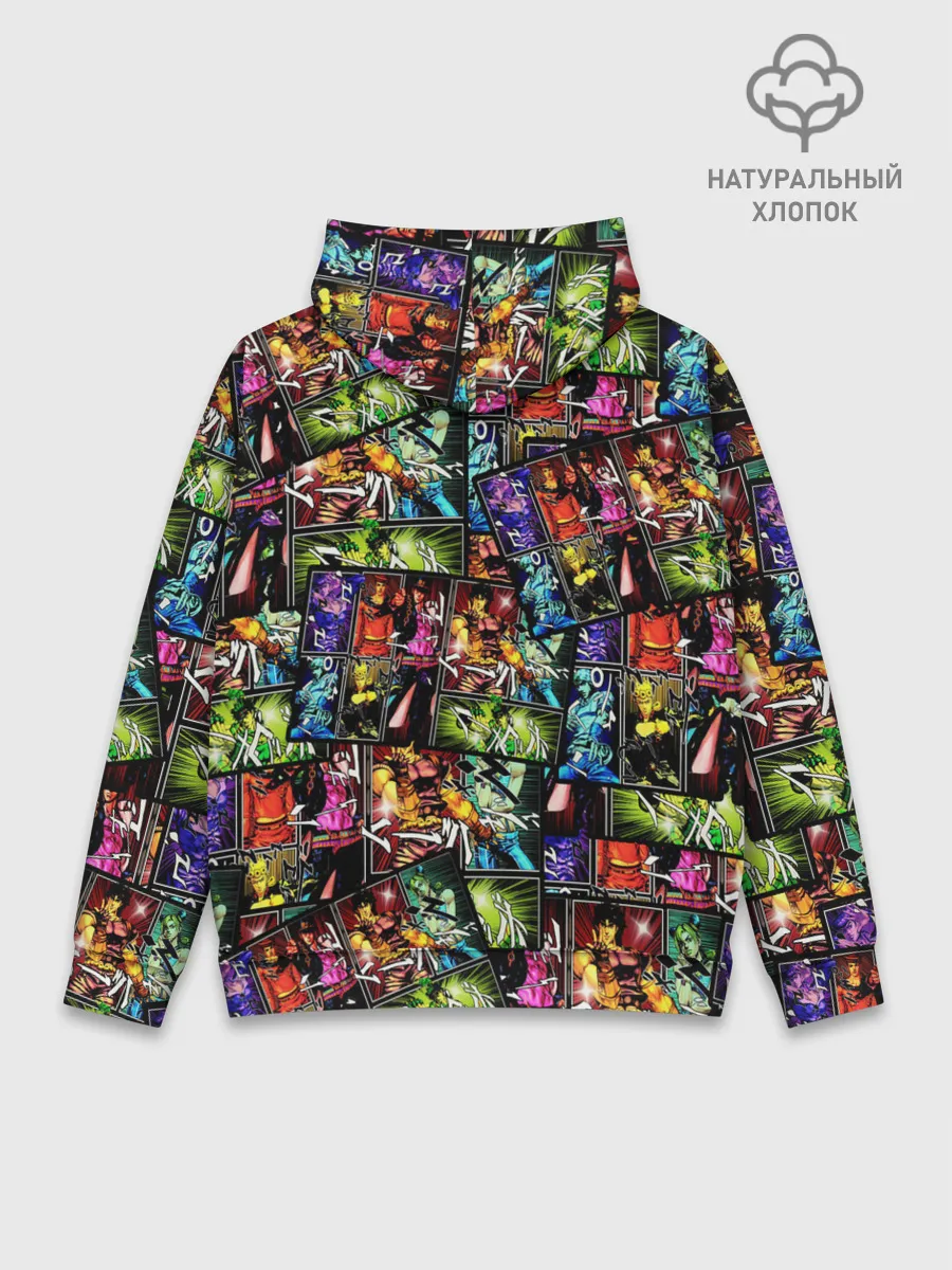 Худи мужской база хлопок / JoJo Bizarre Adventure