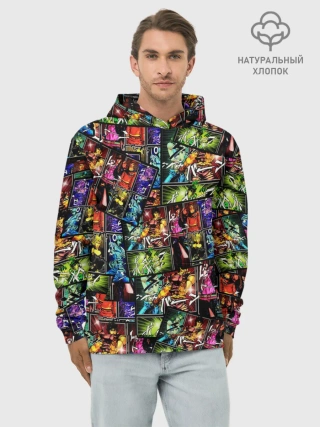 Худи мужской база хлопок / JoJo Bizarre Adventure