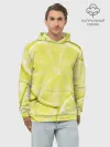 Худи мужской база хлопок / Лайм
