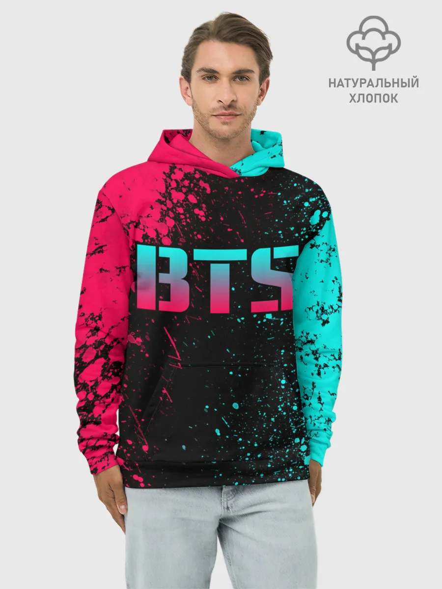 Худи мужской база хлопок / BTS