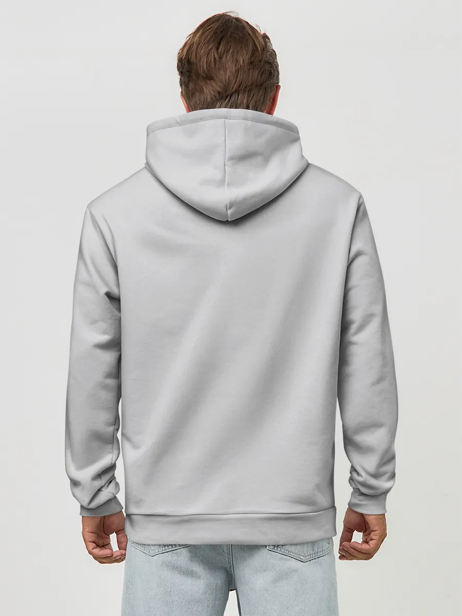 Худи мужской база хлопок / Рыжий котик