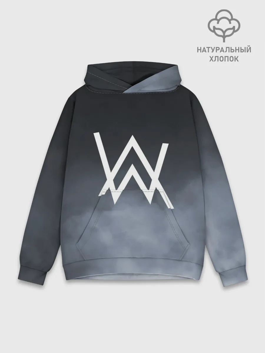 Худи мужской база хлопок / Alan Walker
