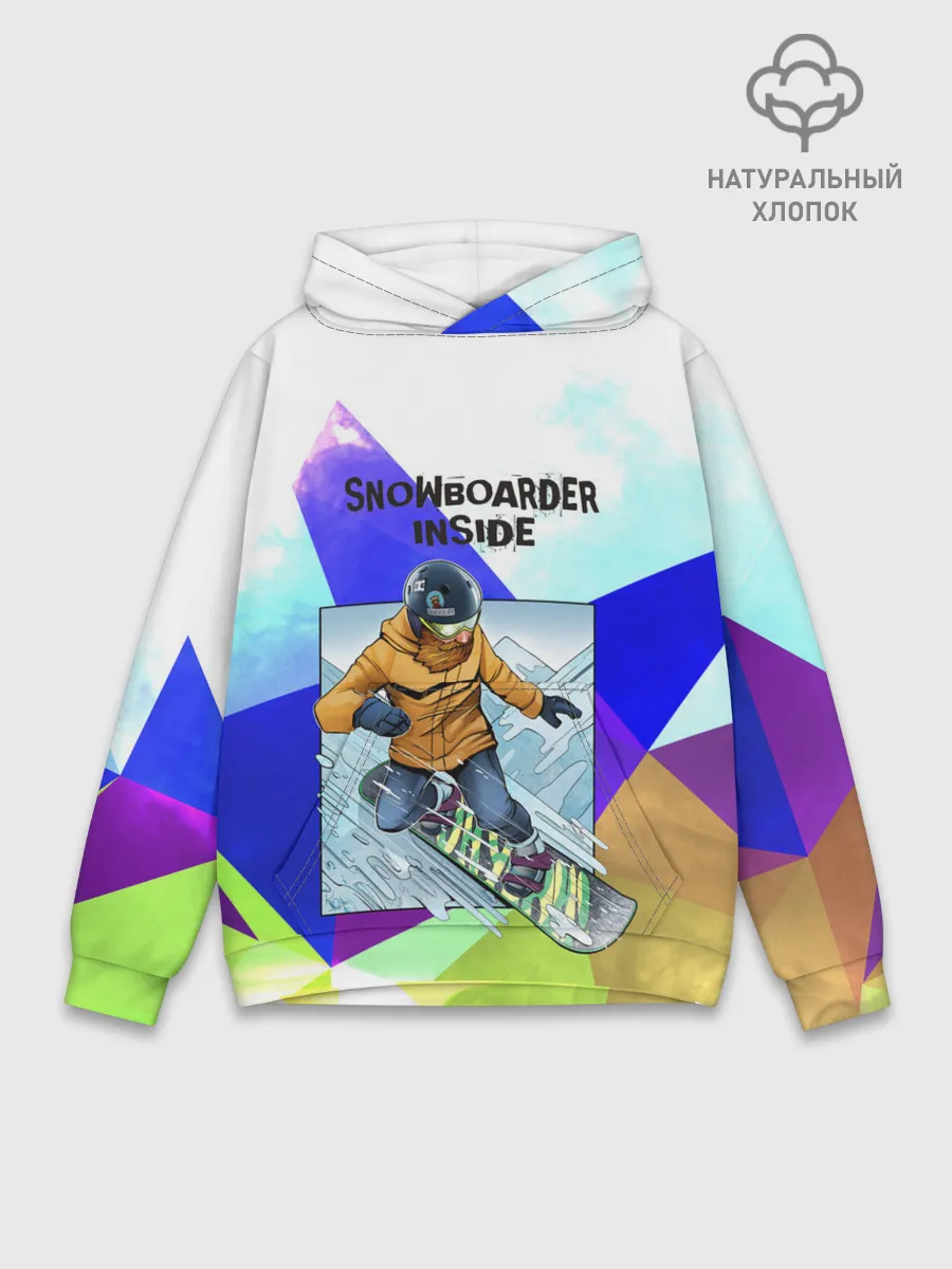 Худи мужской база хлопок / Сноуборд