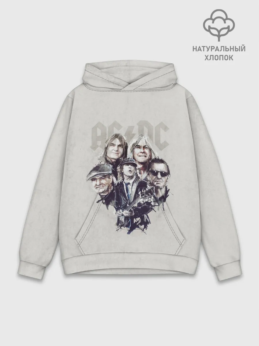 Худи мужской база хлопок / AC/DC
