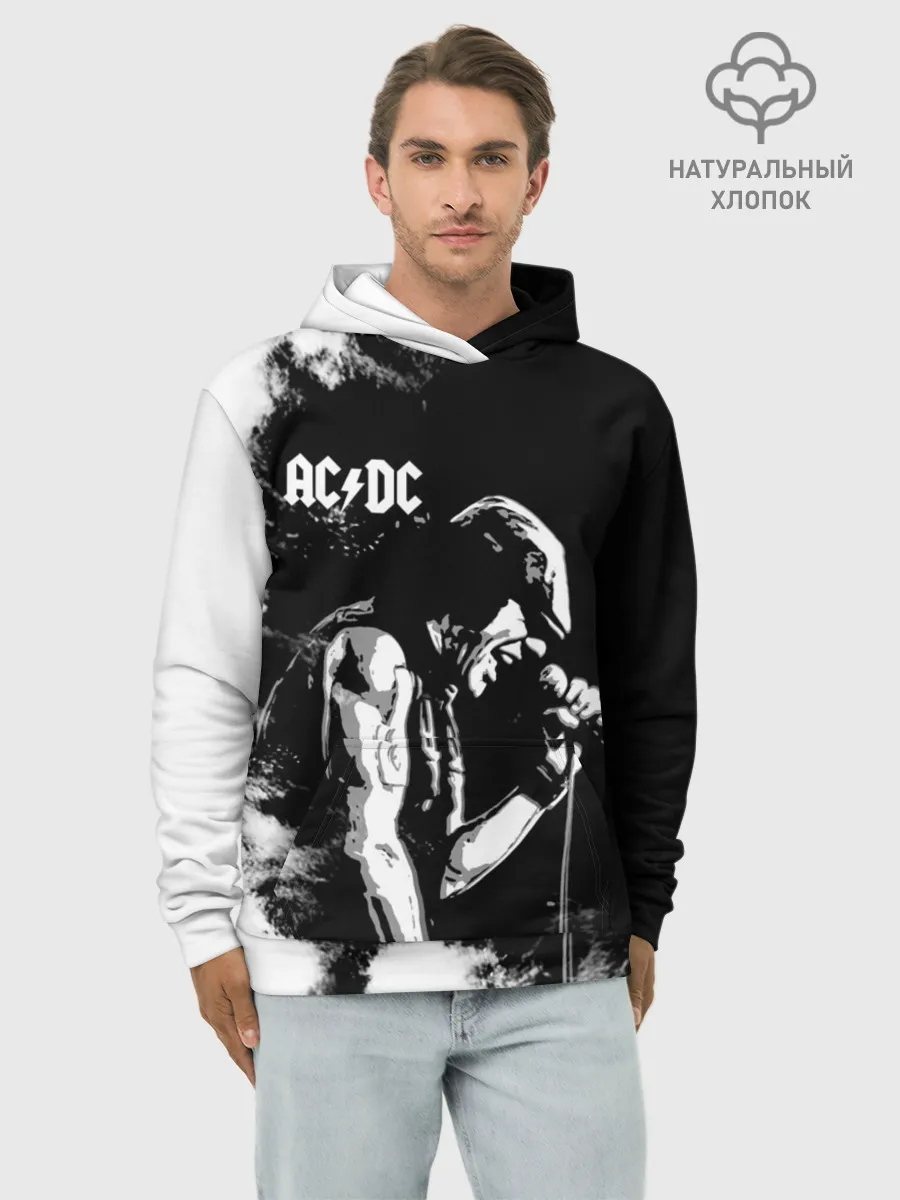 Худи мужской база хлопок / AC/DC