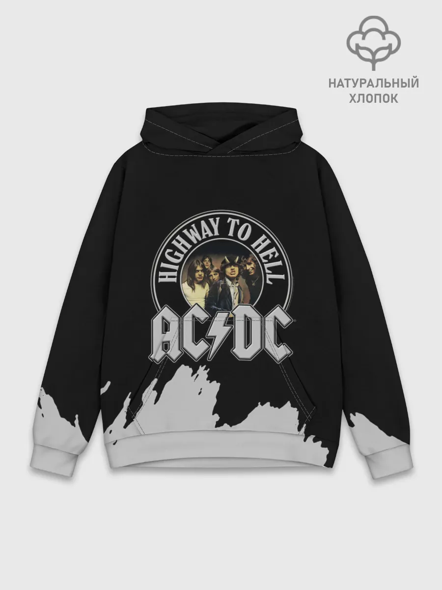Худи мужской база хлопок / AC/DC