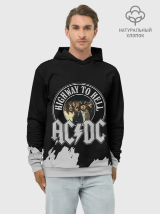 Худи мужской база хлопок / AC/DC