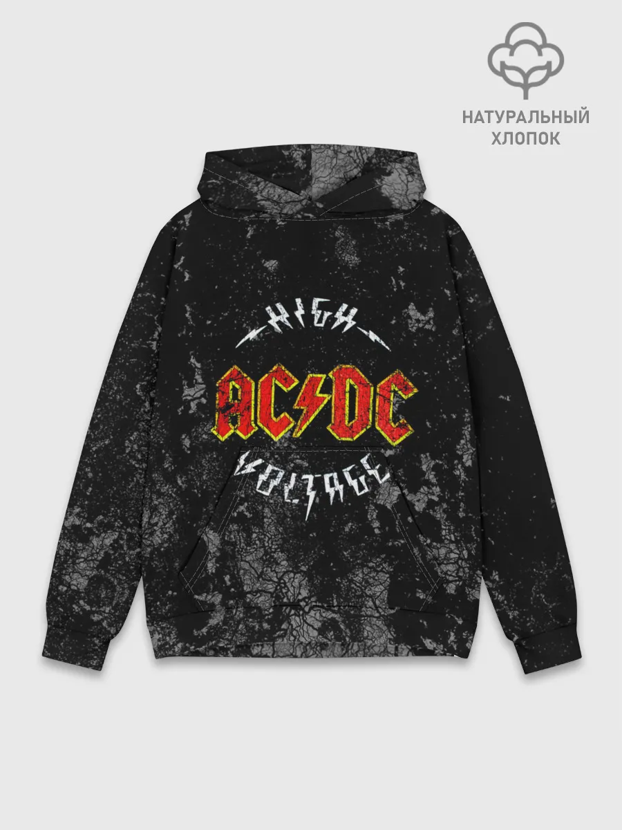 Худи мужской база хлопок / AC/DC