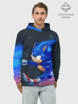 Худи мужской база хлопок / SONIC