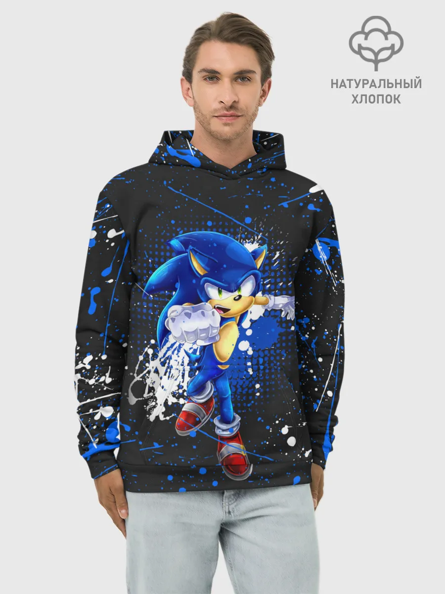 Худи мужской база хлопок / SONIC