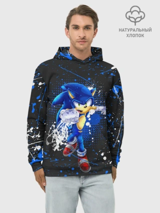 Худи мужской база хлопок / SONIC