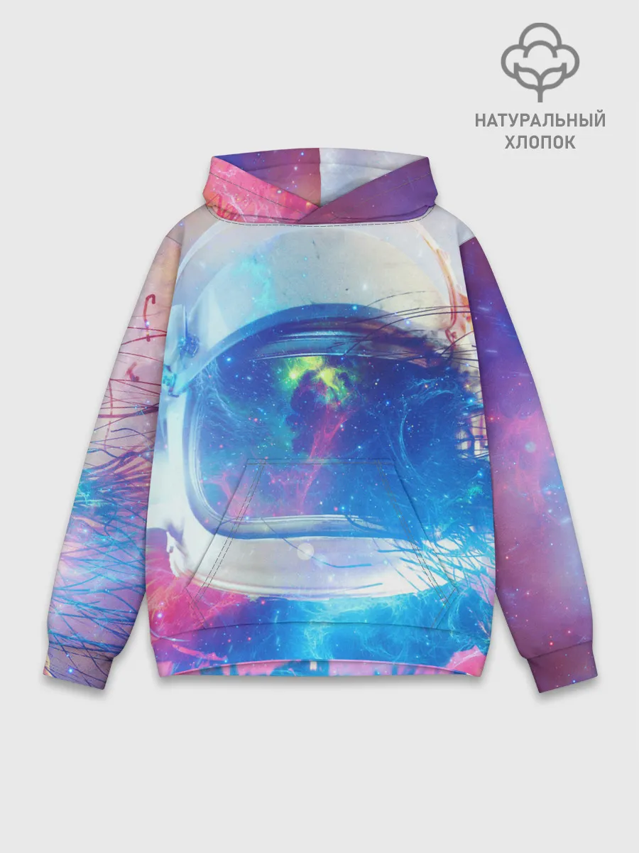 Худи мужской база хлопок / Космонавт - космос
