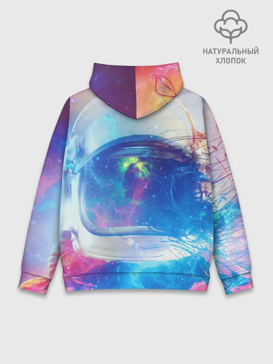 Худи мужской база хлопок / Космонавт - космос