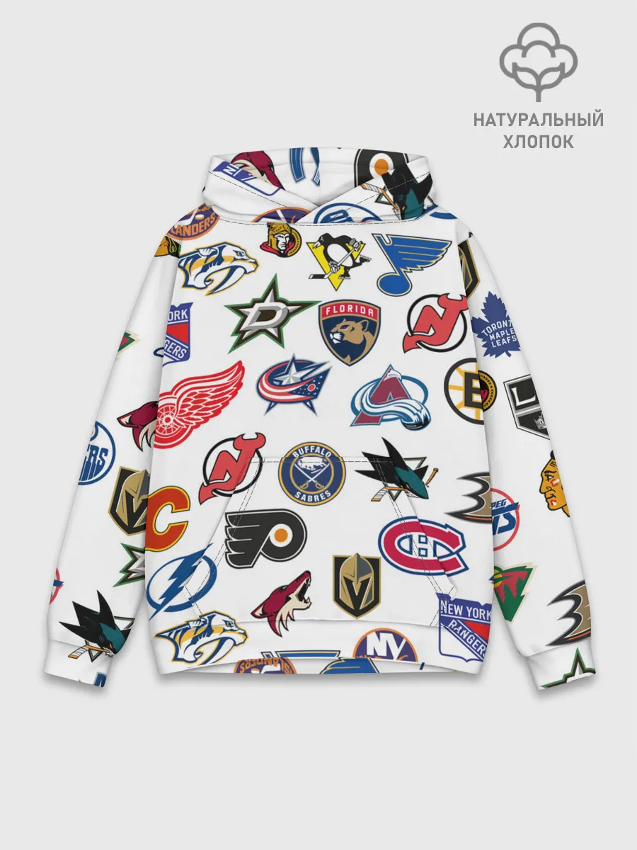 Худи мужской база хлопок / NHL PATTERN