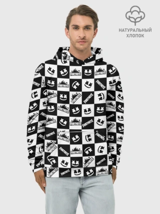 Худи мужской база хлопок / Fortnite&Marshmello