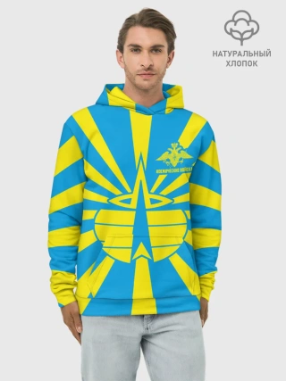 Худи мужской база хлопок / Космические войска
