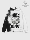 Худи мужской база хлопок / Im on the highway to hell AC/DC