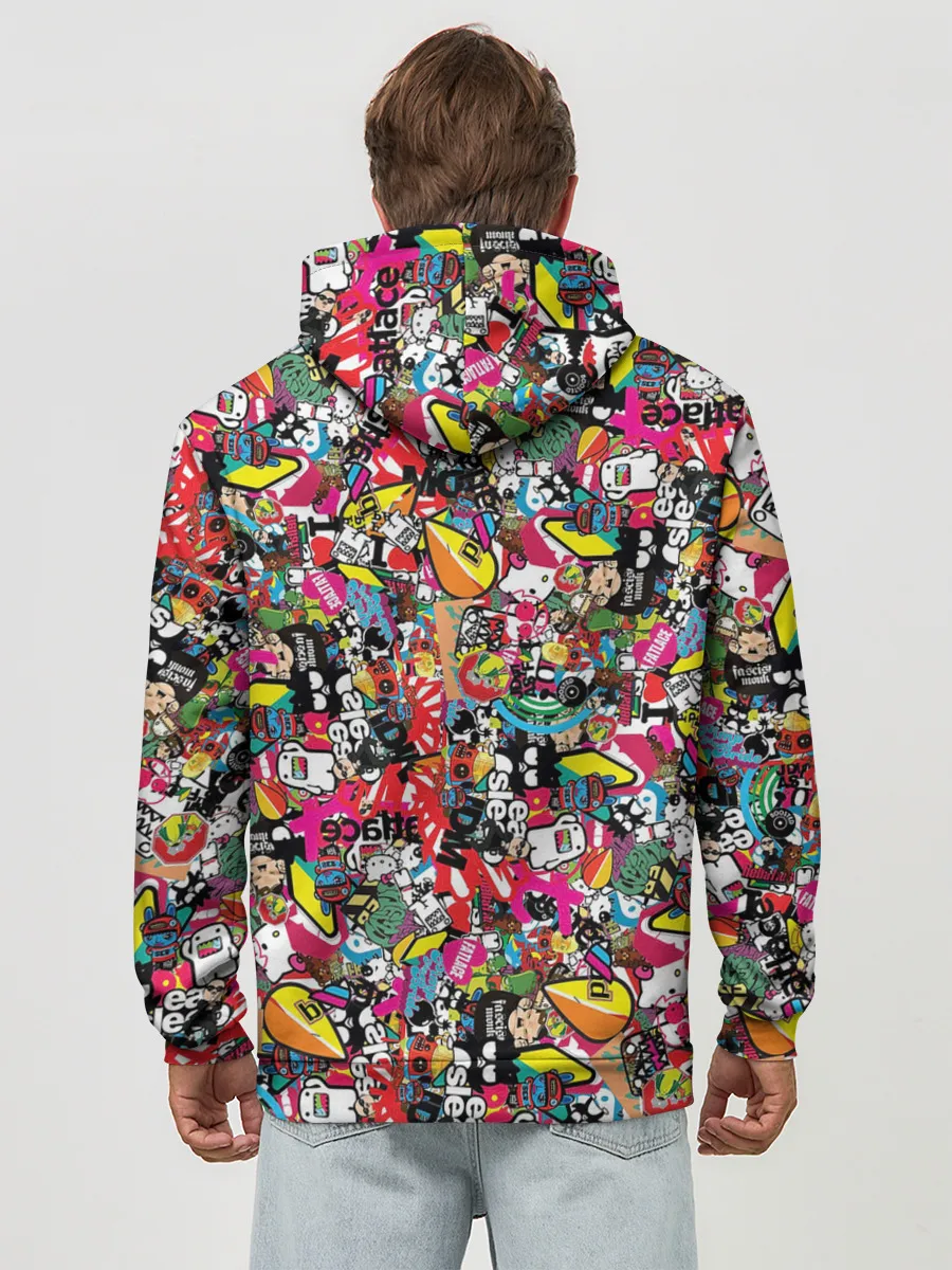 Худи мужской база хлопок / Стикеры