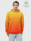 Худи мужской база хлопок / Оранж