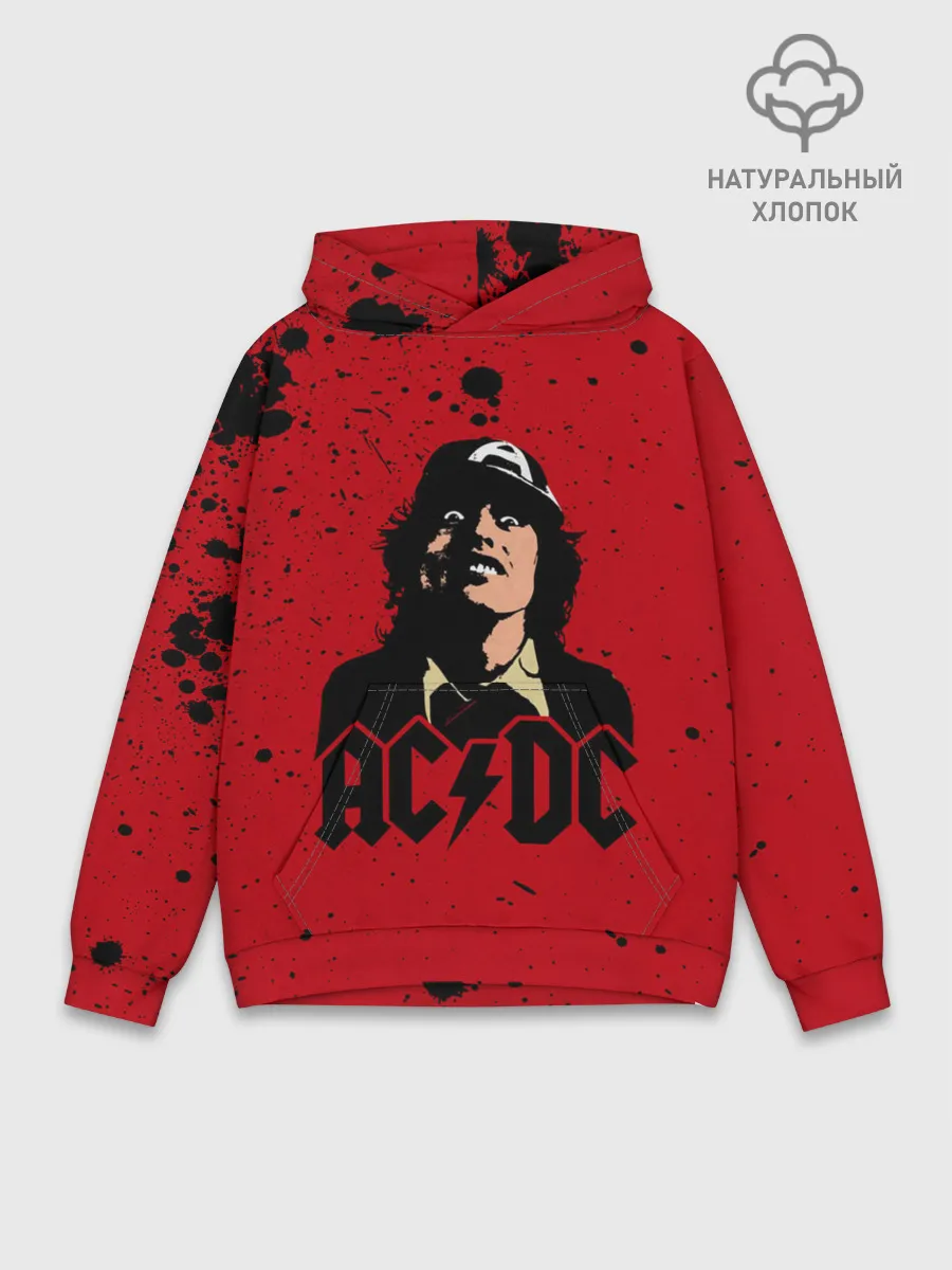 Худи мужской база хлопок / AC/DC