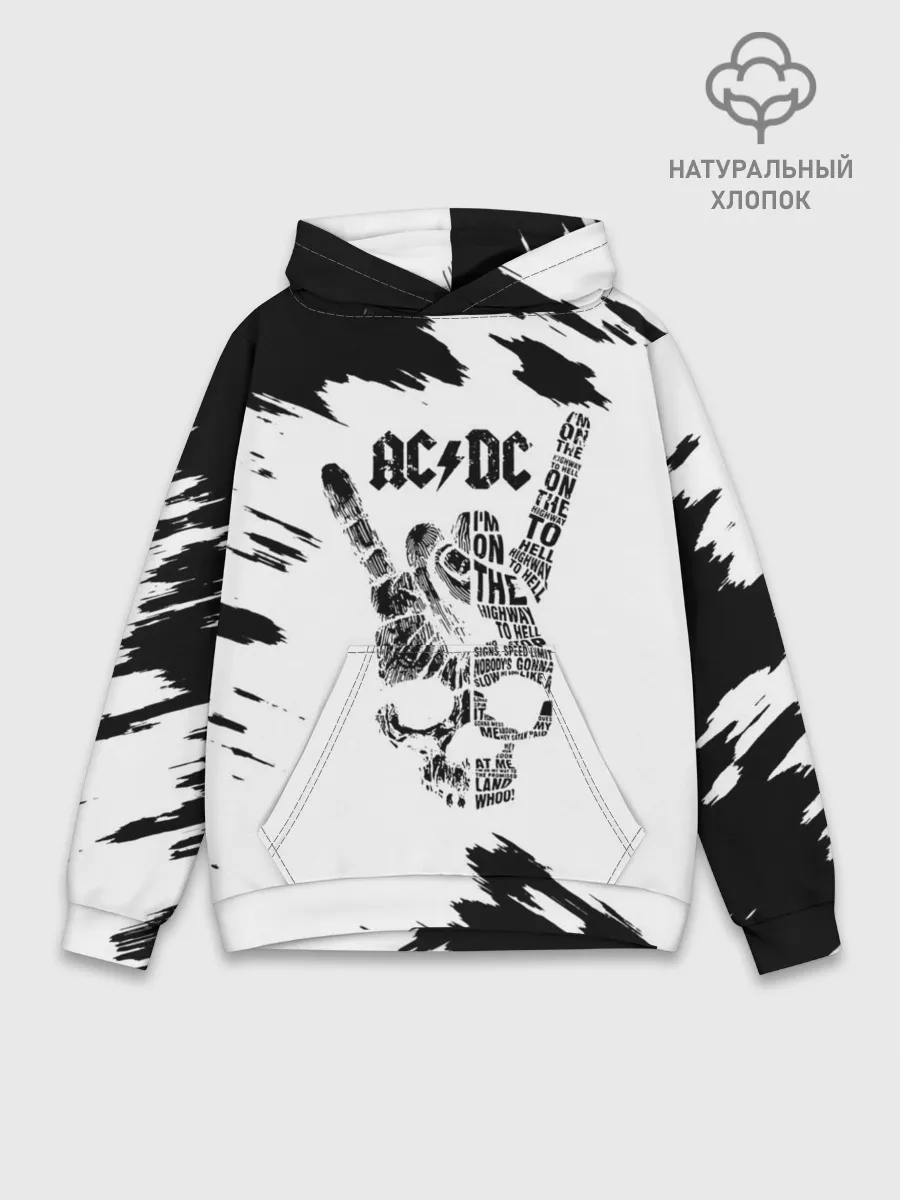 Худи мужской база хлопок / AC/DC