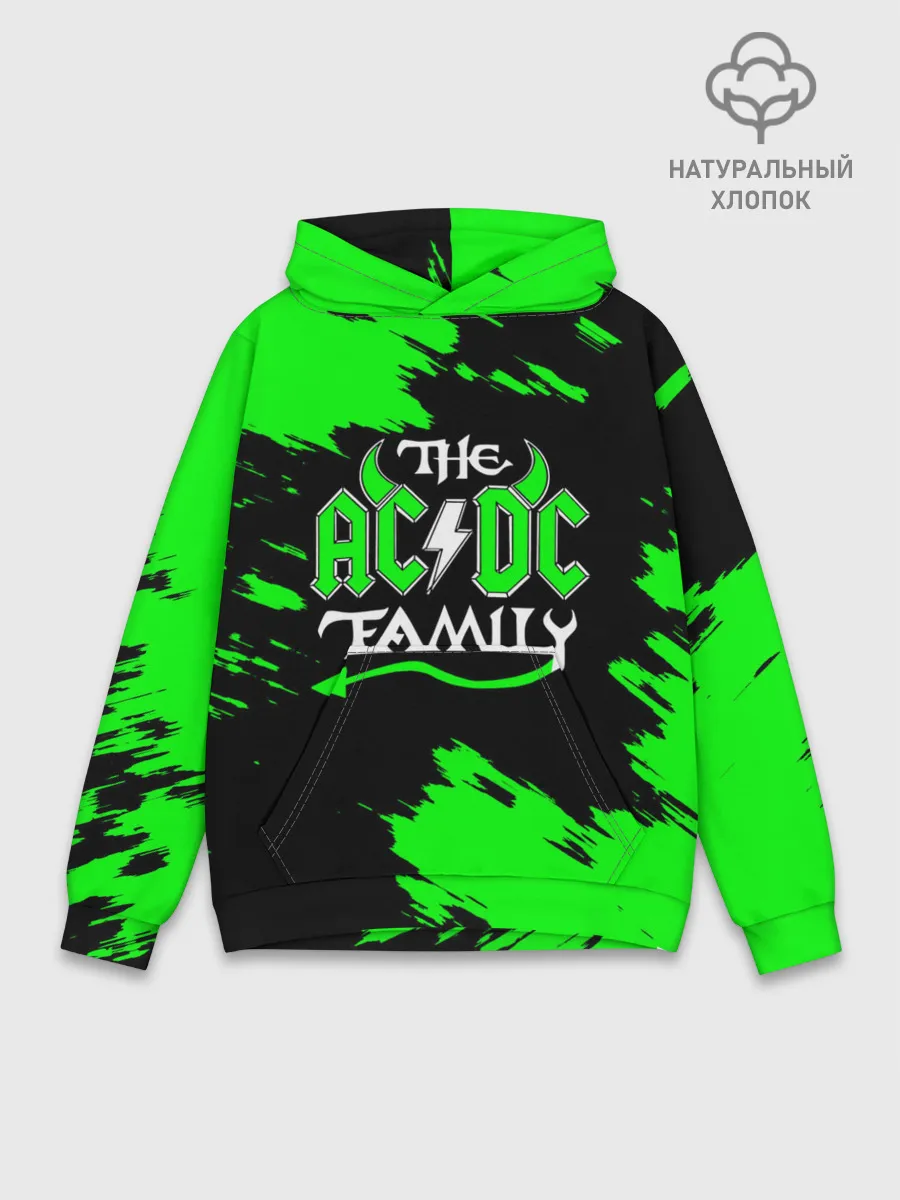 Худи мужской база хлопок / The AC/DC famely