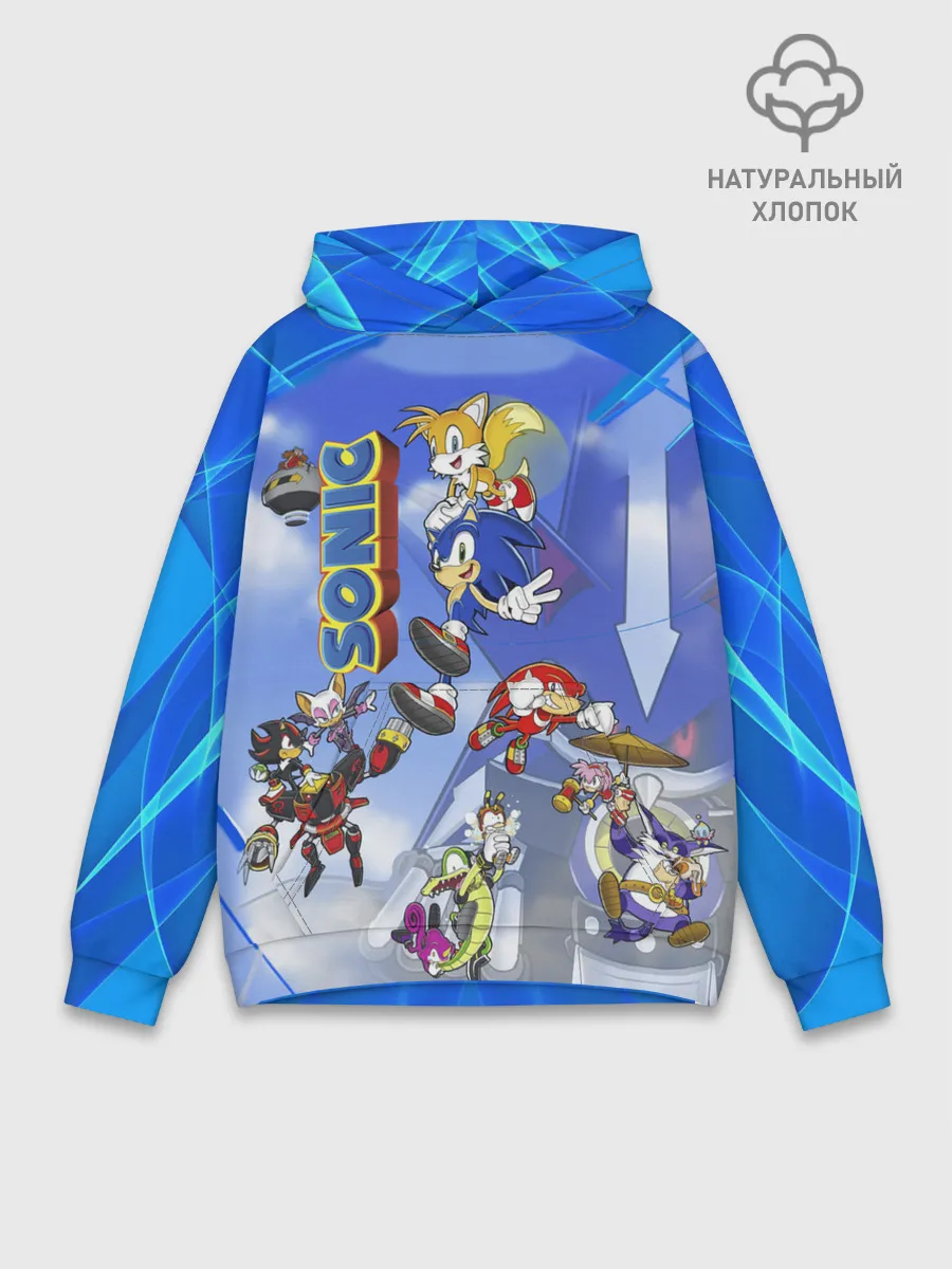 Худи мужской база хлопок / Sonic