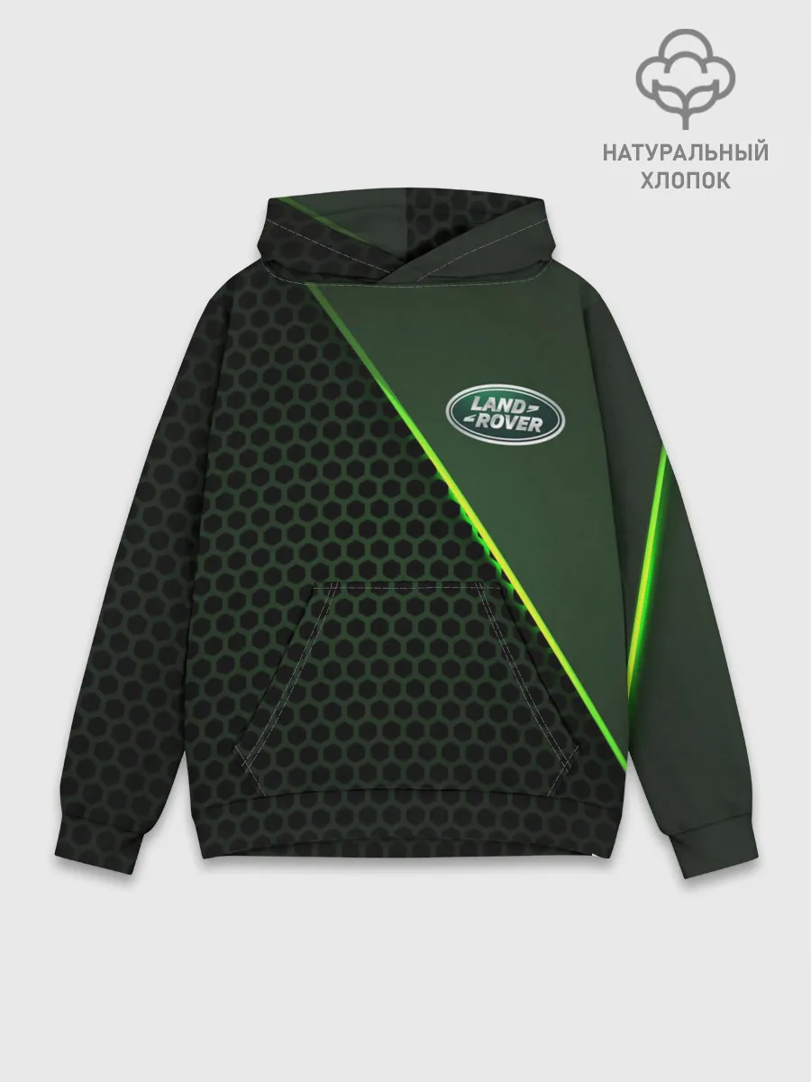 Худи мужской база хлопок / Land Rover | Ленд Ровер