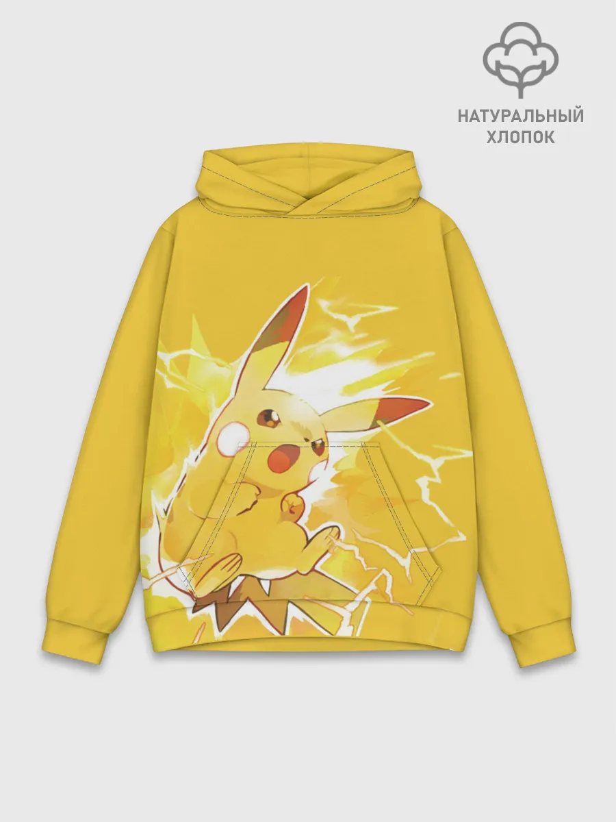 Худи мужской база хлопок / PikaPika