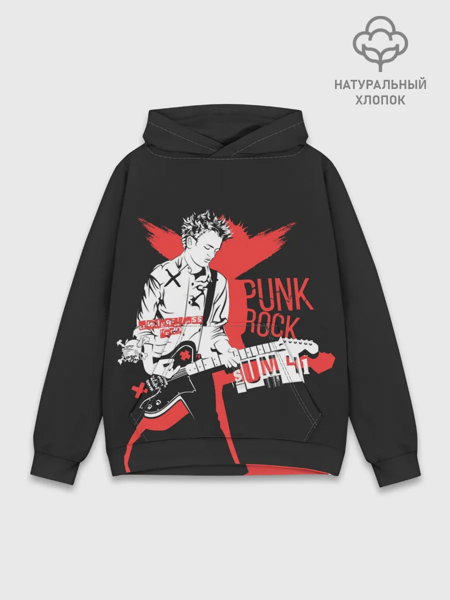 Худи мужской база хлопок / Punk-rock