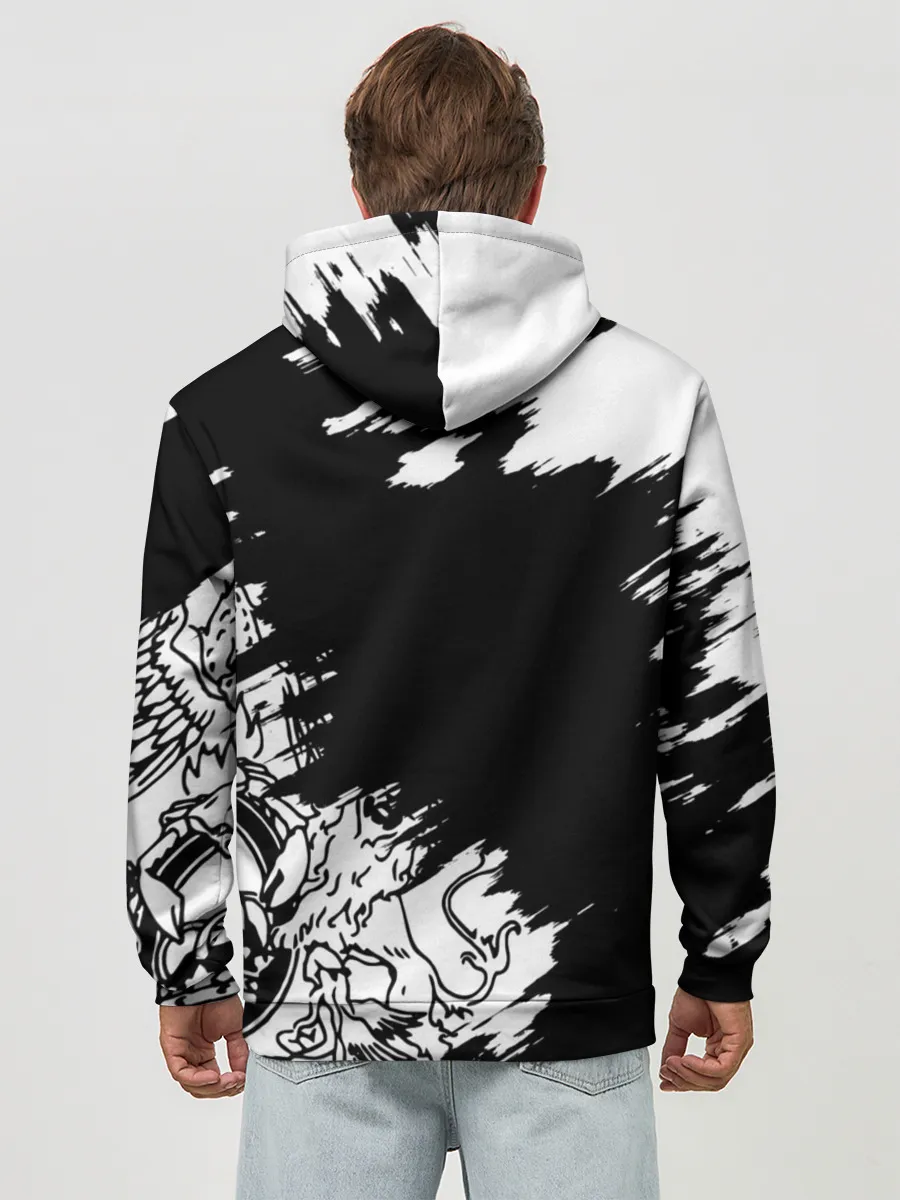 Худи мужской база хлопок / Автограф Фредди Меркьюри