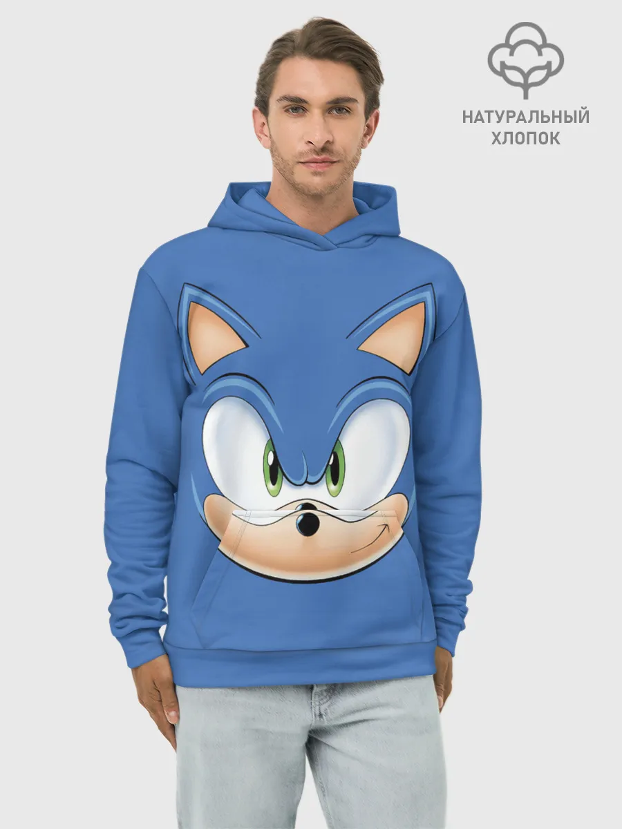 Худи мужской база хлопок / SONIC.